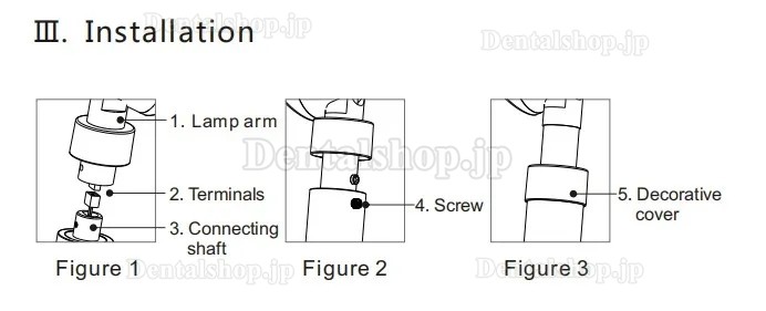歯科ユニットチェア用LED 無影灯 照明灯（誘導型）